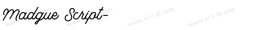 Madgue Script字体转换